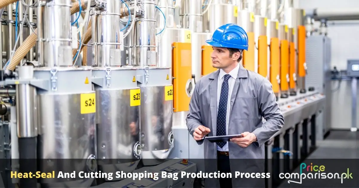Heat-Seal And Cutting Shopping Bag Production Process in pakistan